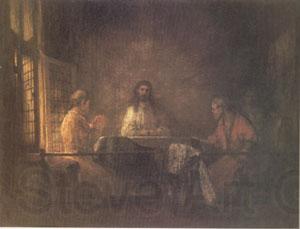 Rembrandt Peale The Pilgrims at Emmaus (mk05) Norge oil painting art